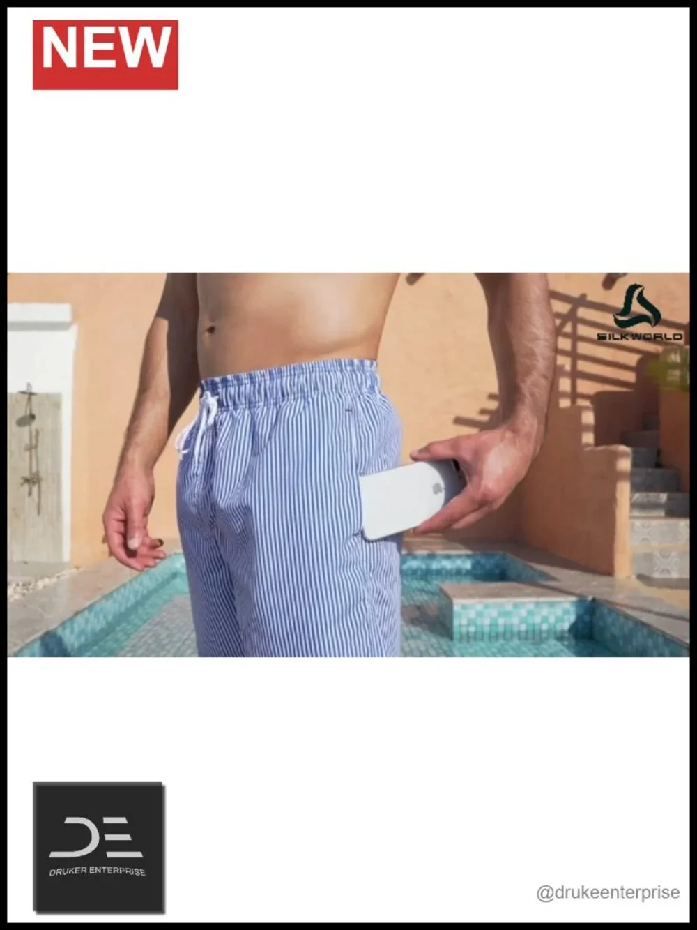 Mens Swim Trunks 5 Inch Inseam Quick-Dry Board Shorts with Pockets